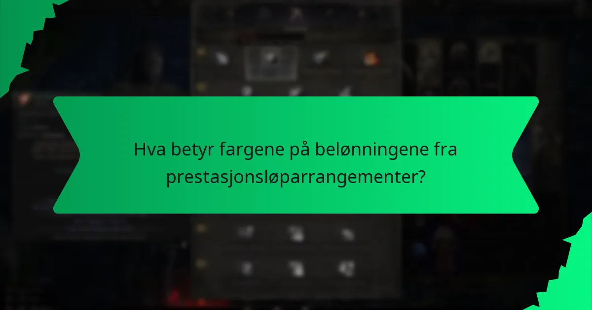 Hvordan bestemmes sjeldenheten av belønningene fra prestasjonsløparrangementer?