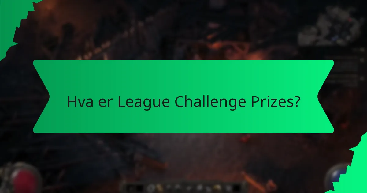 Hvordan signaliserer farge verdi i League Challenge Prizes?