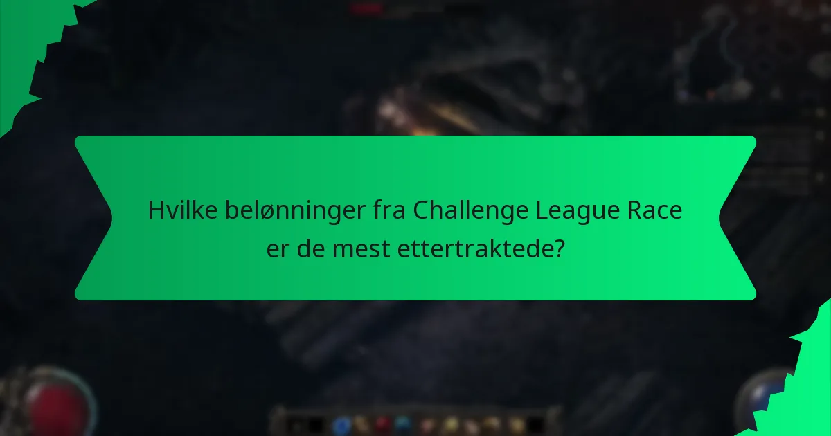Hvilken rolle spiller farge i belønningene fra Challenge League Race?