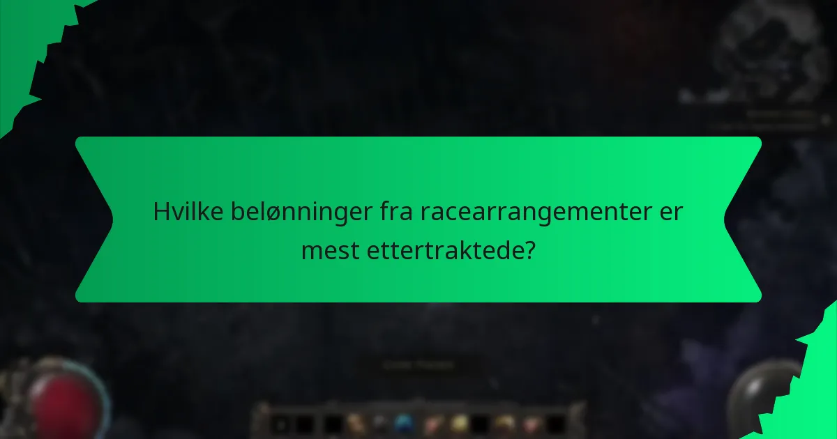 Hvilke effekter har belønningene fra racearrangementer på spillopplevelsen?