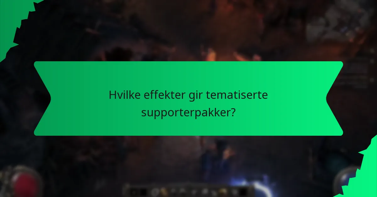Hvilken rolle spiller farge i tematiserte supporterpakker?