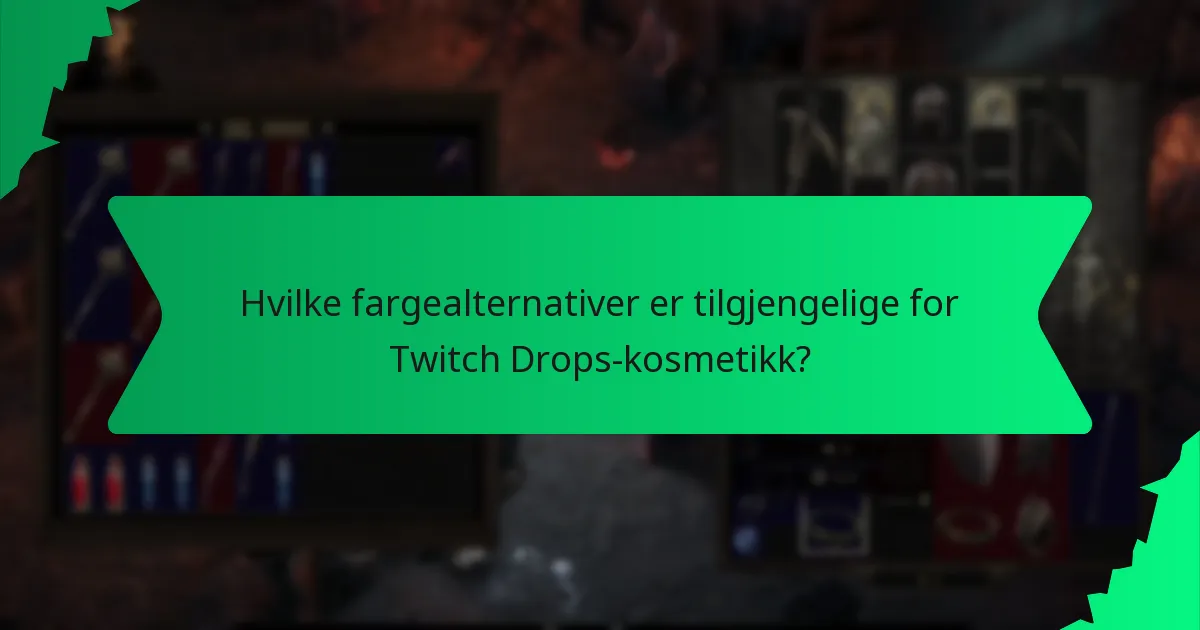 Hvilke effekter har Twitch Drops-kosmetikk i spillet?